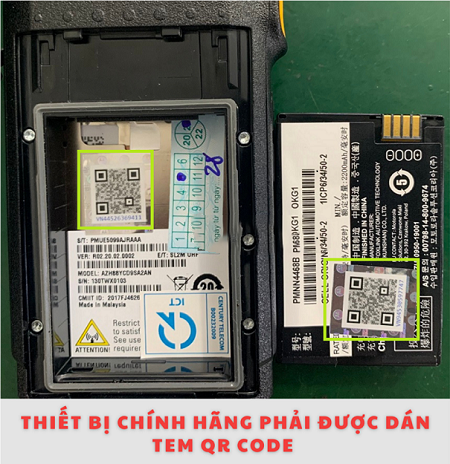 Quet ma QR kiểm tra máy bộ đàm Motorola XiR P3688 chính hãng